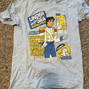 Disney Prince Eric Under the Sea Graphic Tee - Light Blue